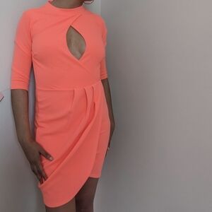 Elegant Coral Dress